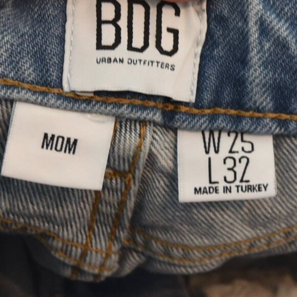 BDG Women’s Sz 25 High Rise Mom Pants in Light Blue 90s - Picture 6 of 10